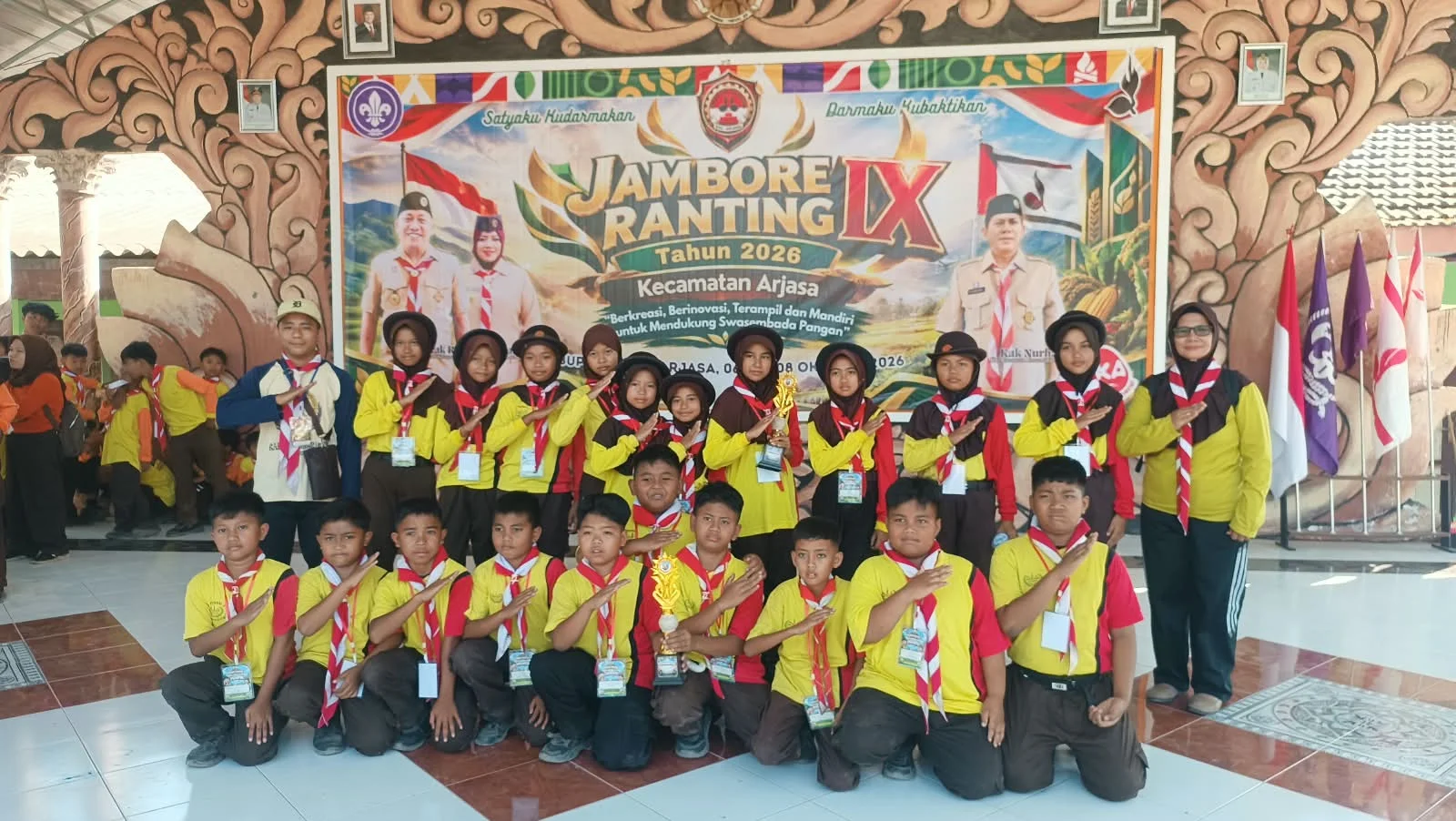 SDN 1 KEDUNGDOWO IKUTI KEGIATAN JAMRAN KE-IX DI SMPN 1 ARJASA